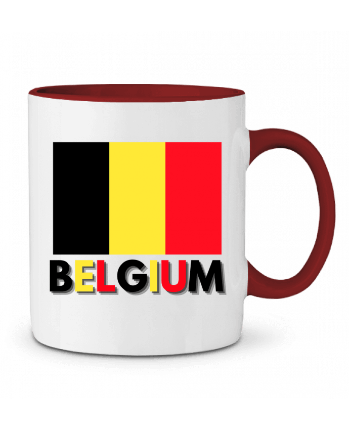 Mug bicolore Drapeau Belgium Anastasia