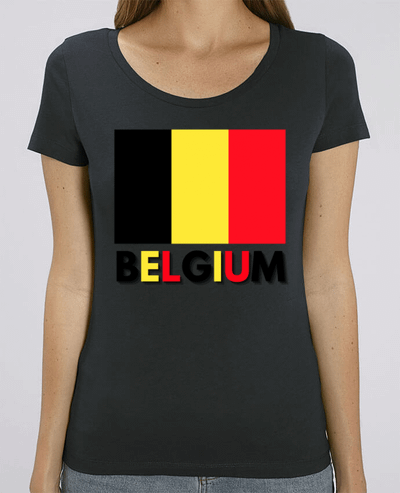 T-shirt Femme Drapeau Belgium par Anastasia