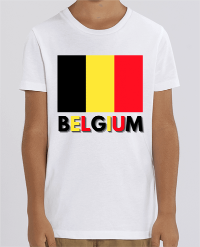 T-shirt Enfant Drapeau Belgium Par Anastasia