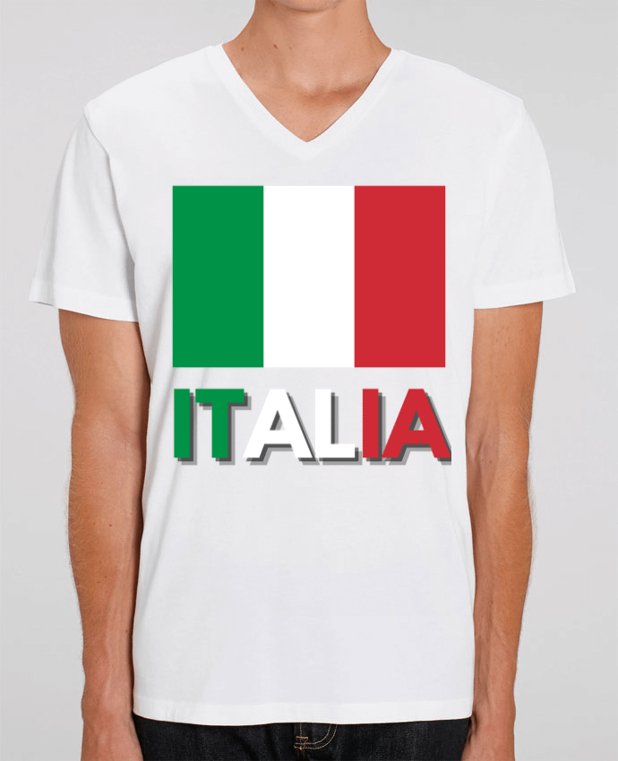 T-shirt homme Drapeau Italie par Anastasia