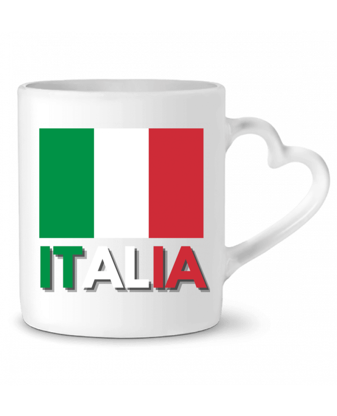 Mug coeur Drapeau Italie par Anastasia