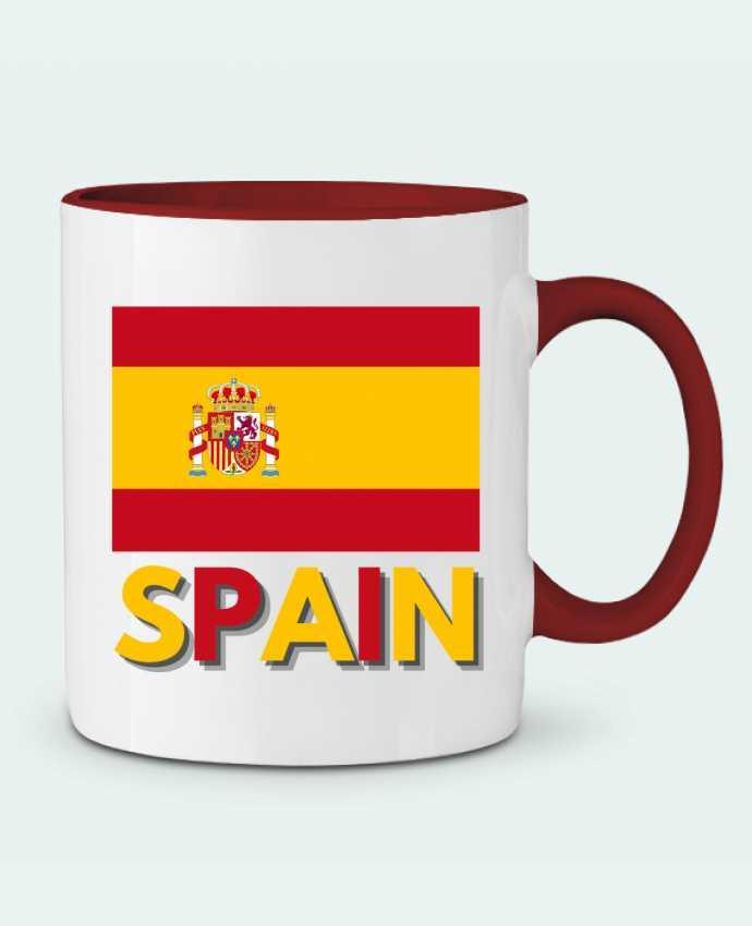 Mug bicolore Drapeau Espagne Anastasia