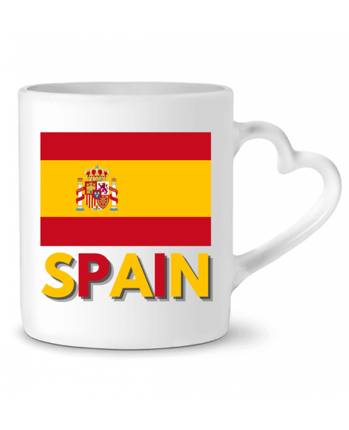 Mug coeur Drapeau Espagne par Anastasia