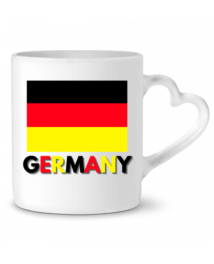 Mug coeur Drapeau Allemagne par Anastasia