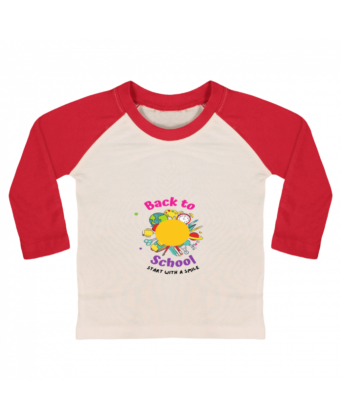 Tee-shirt Bébé Baseball ML Back to school par MaryA66