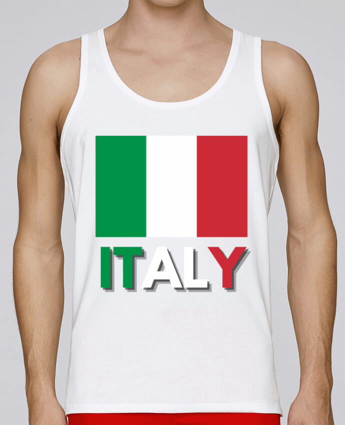 Débardeur homme Drapeau Italie par Anastasia 100% coton bio