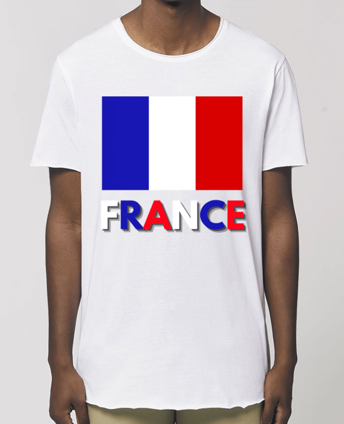 T-Shirt Long - Stanley SKATER Drapeau France - Tunetoo