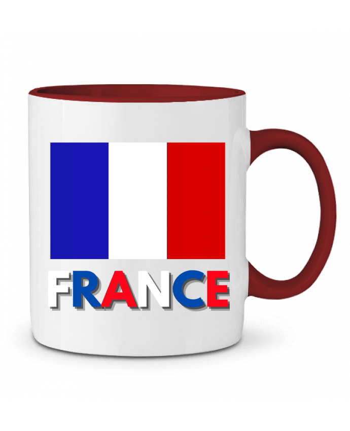 Mug bicolore Drapeau France Anastasia