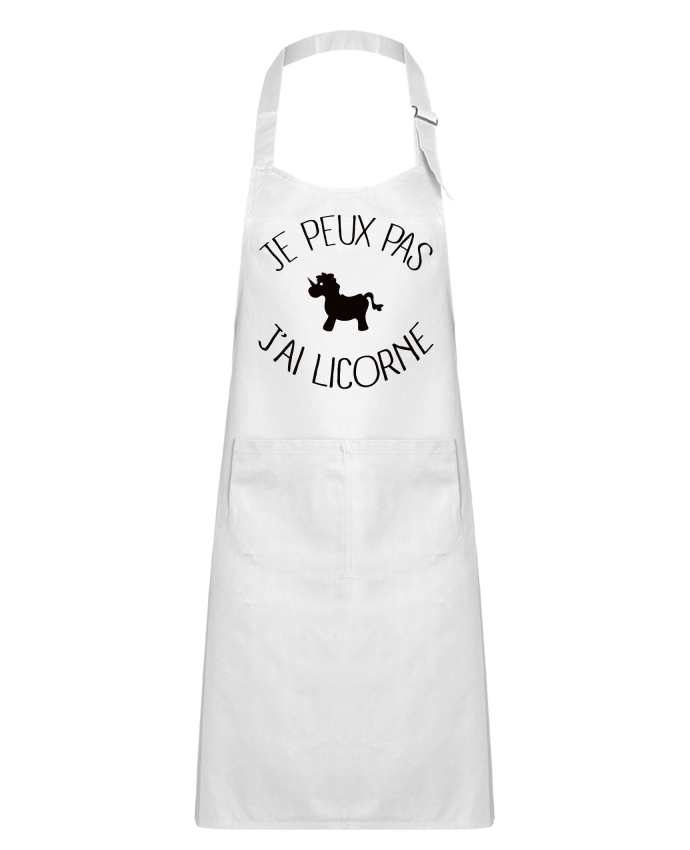 Tablier Enfant Je peux pas j'ai licorne par Freeyourshirt.com