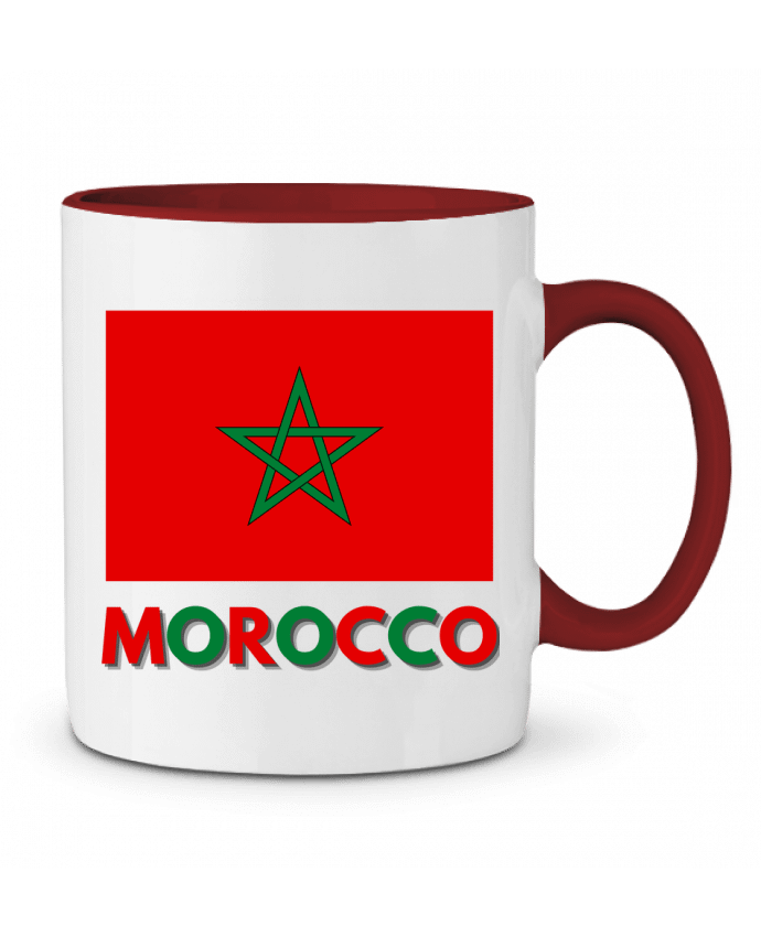 Mug bicolore Drapeau Maroc Anastasia