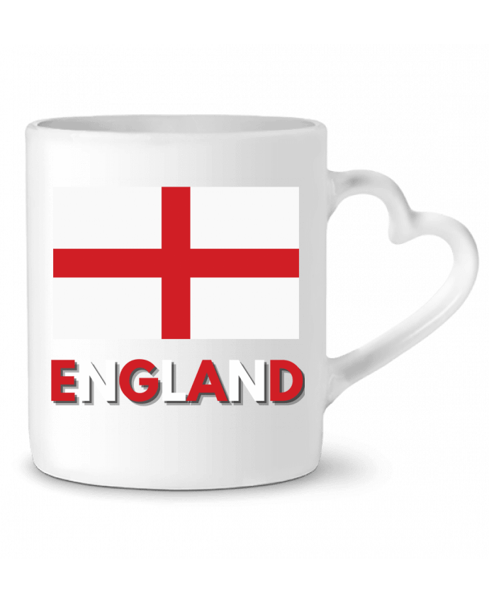 Mug coeur Drapeau Angleterre par Anastasia