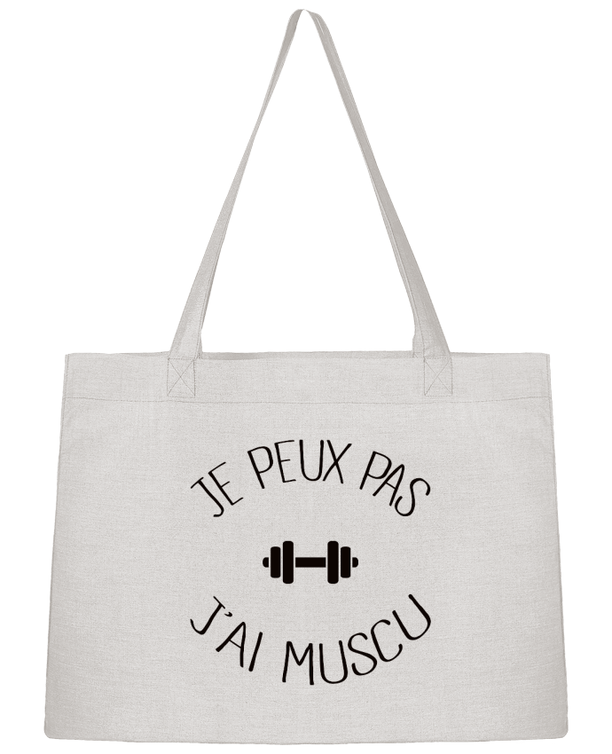 Shopping tote bag Stanley Stella Je peux pas j'ai Muscu by Freeyourshirt.com