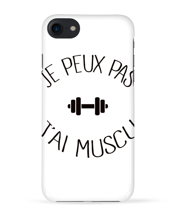 Carcasa Iphone 7 Je peux pas j'ai Muscu de Freeyourshirt.com