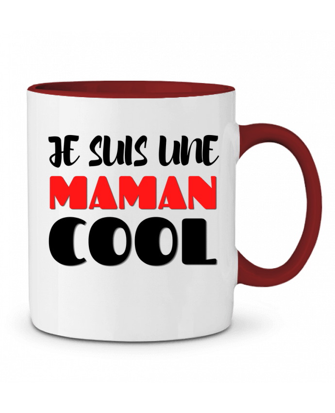 Mug bicolore Je suis une maman cool Anastasia