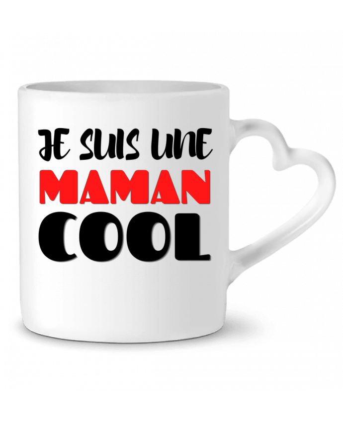 Mug coeur Je suis une maman cool par Anastasia