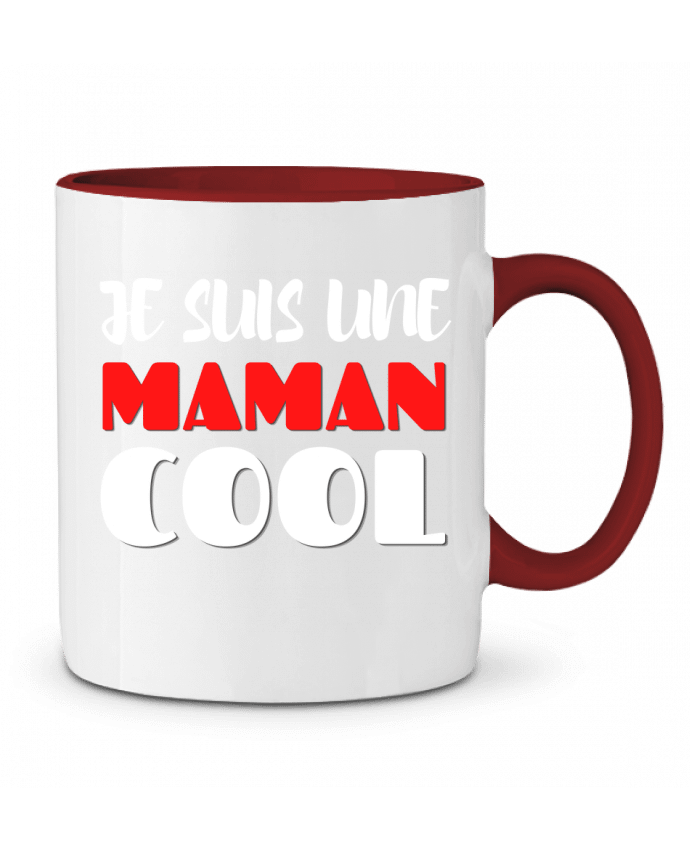 Mug bicolore Je suis une maman cool Anastasia