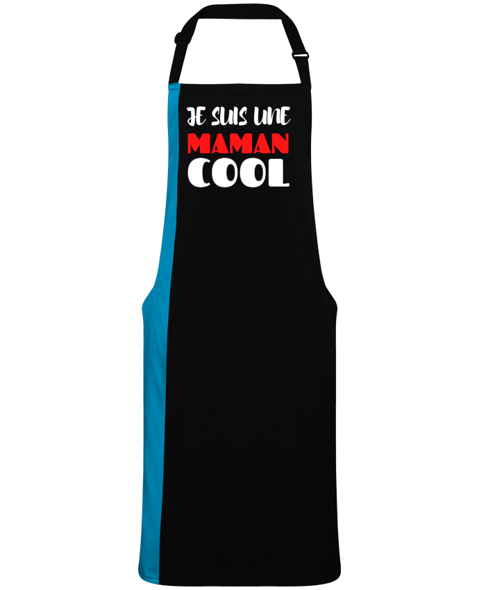 Tablier bicolore Je suis une maman cool par  Anastasia