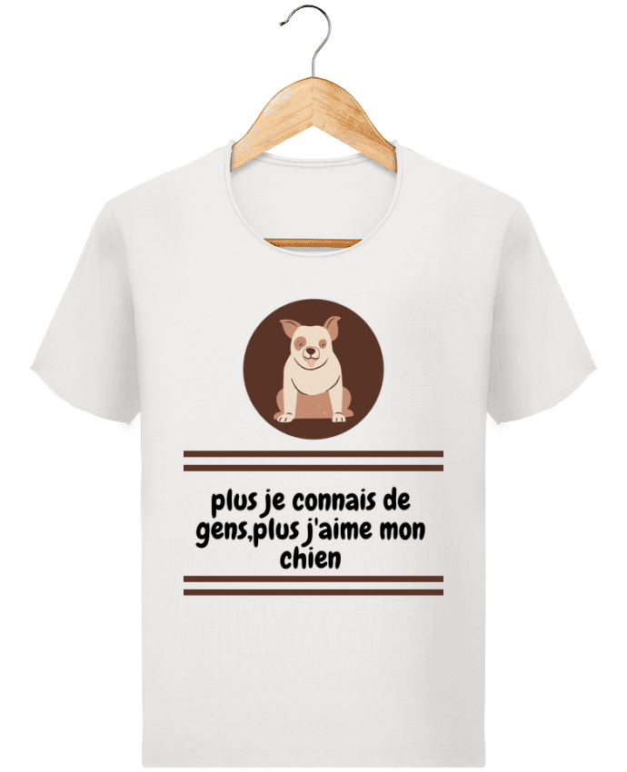  T-shirt Homme vintage J'aime mon chien par Anastasia