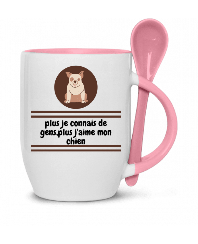  Tasse cuillère J'aime mon chien par Anastasia