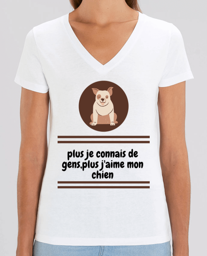 Tee-shirt femme J'aime mon chien Par  Anastasia