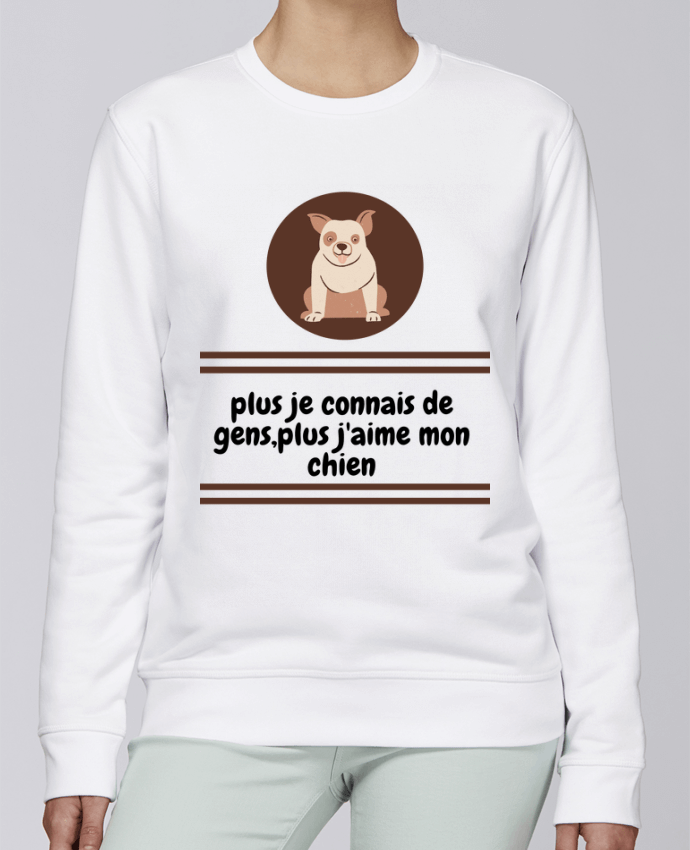 Sweatshirt J'aime mon chien par Anastasia