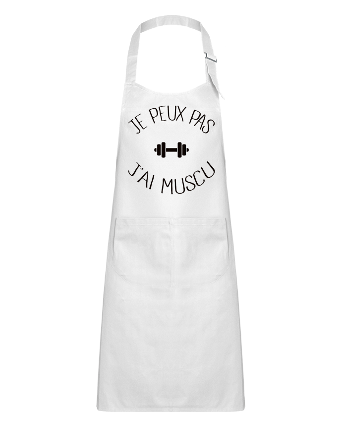 Tablier Enfant Je peux pas j'ai Muscu par Freeyourshirt.com