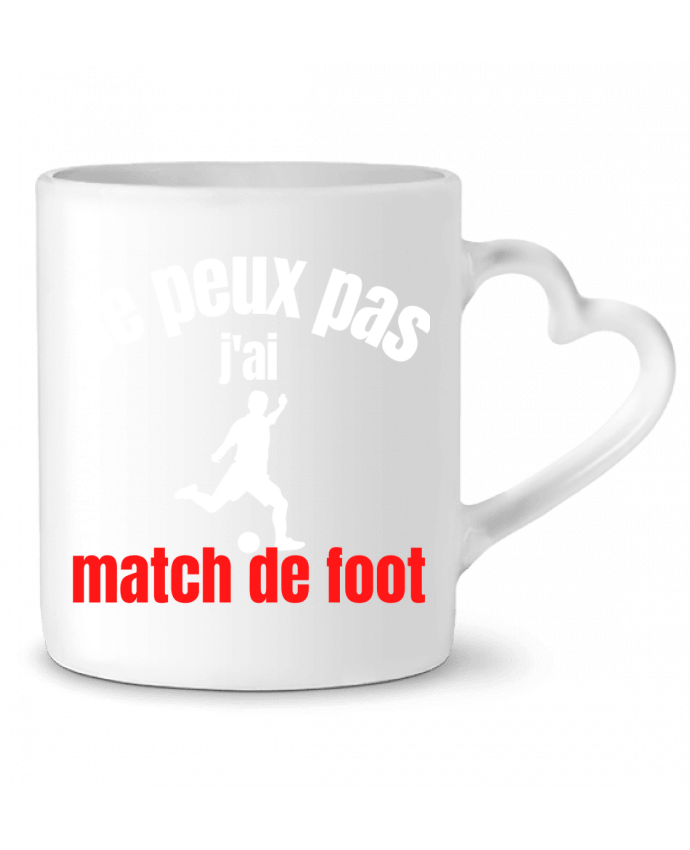 Mug coeur Je peux pas,j'ai match de foot par Anastasia