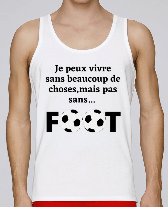 Débardeur homme Fou de foot par Anastasia 100% coton bio