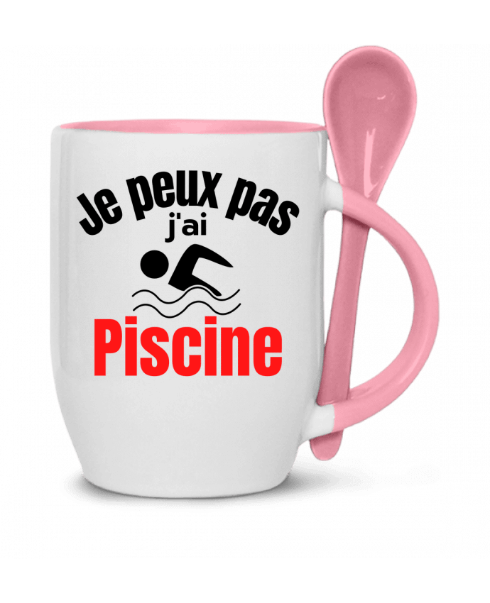  Tasse cuillère Je peux pas,j'ai piscine par Anastasia