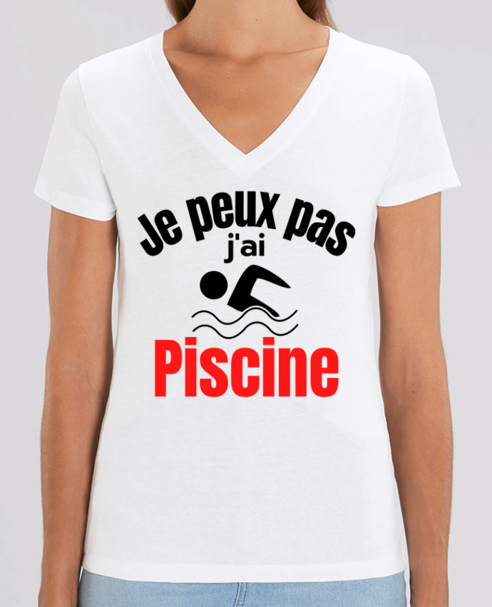 Tee-shirt femme Je peux pas,j'ai piscine Par  Anastasia