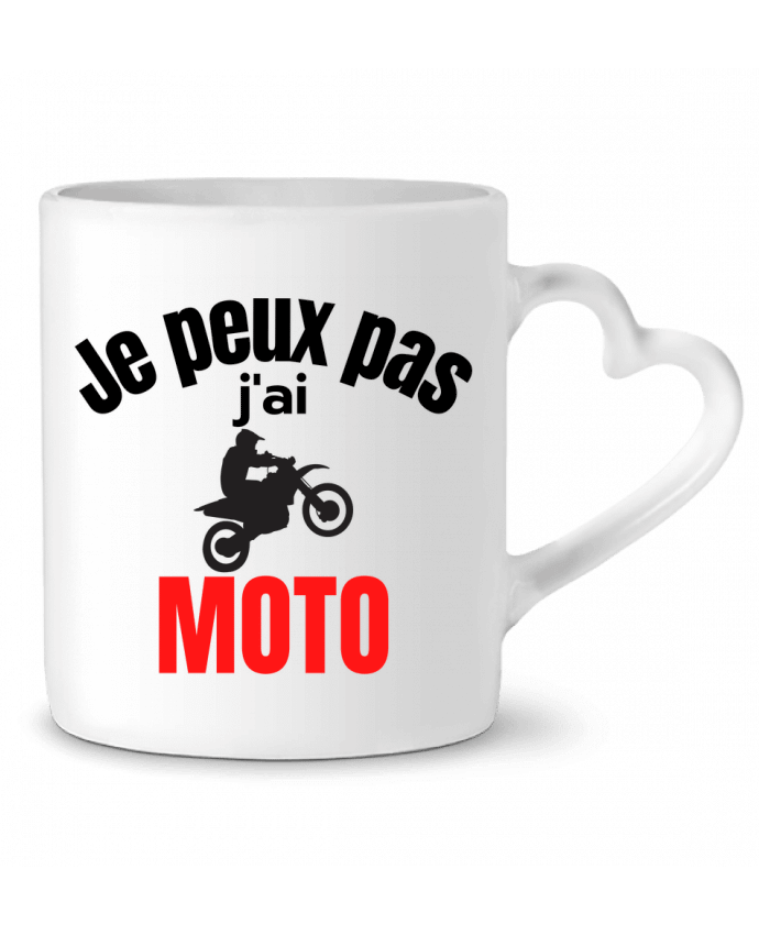 Mug coeur Je peux pas,j'ai moto par Anastasia