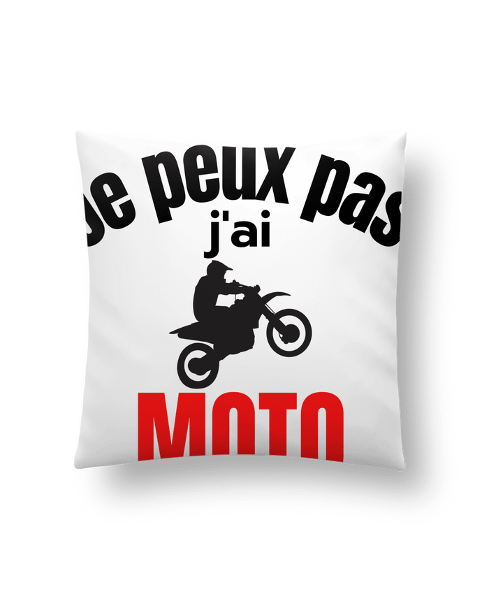 Coussin Je peux pas,j'ai moto par Anastasia