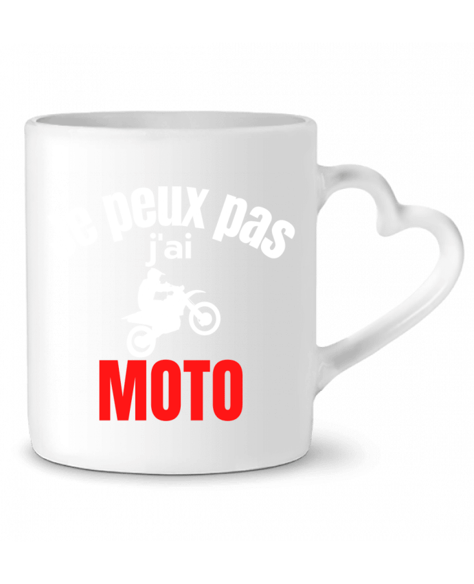 Mug coeur Je peux pas,j'ai moto par Anastasia