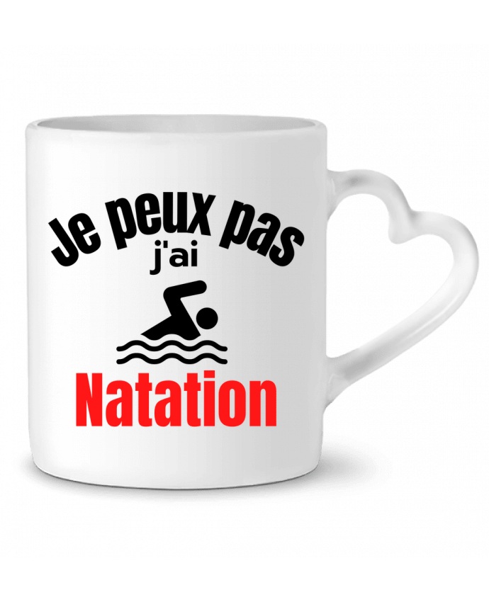 Mug coeur Je peux pas,j'ai natation par Anastasia