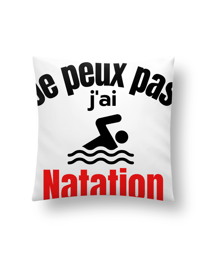 Coussin Je peux pas,j'ai natation par Anastasia