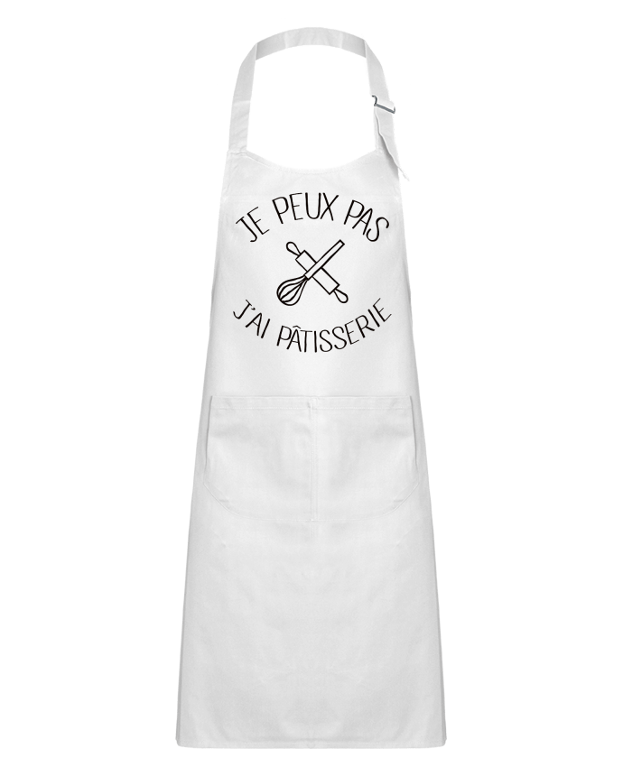 Delantal Niño con Bolsillo Je peux pas j'ai pâtisserie por Freeyourshirt.com