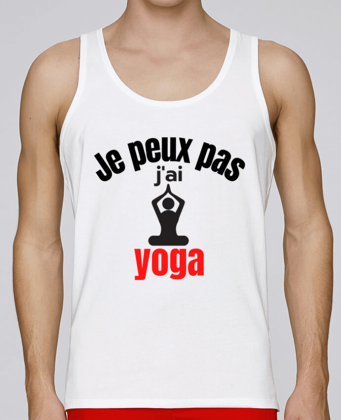 Débardeur homme Je peux pas,j'ai yoga par Anastasia 100% coton bio