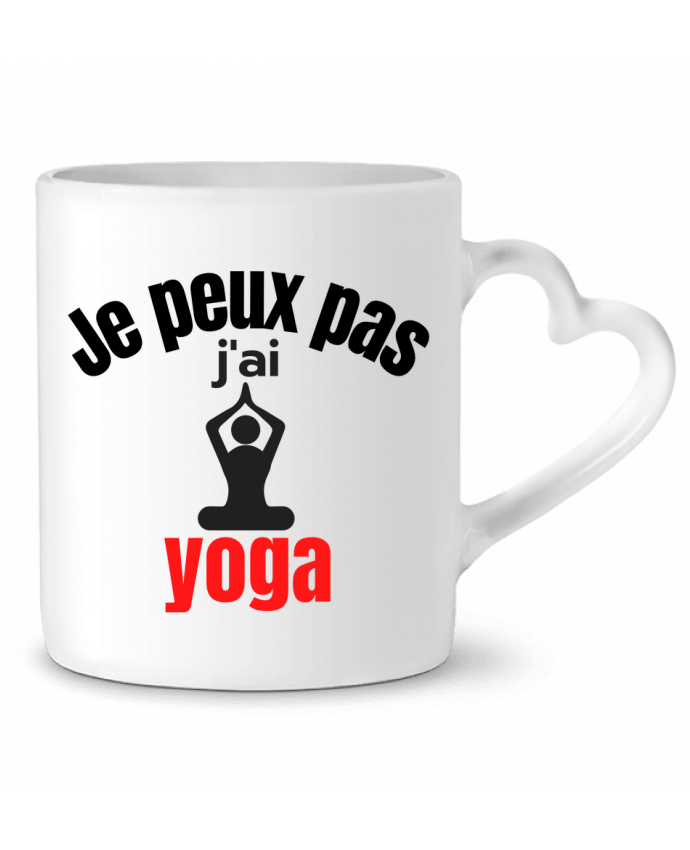 Mug coeur Je peux pas,j'ai yoga par Anastasia