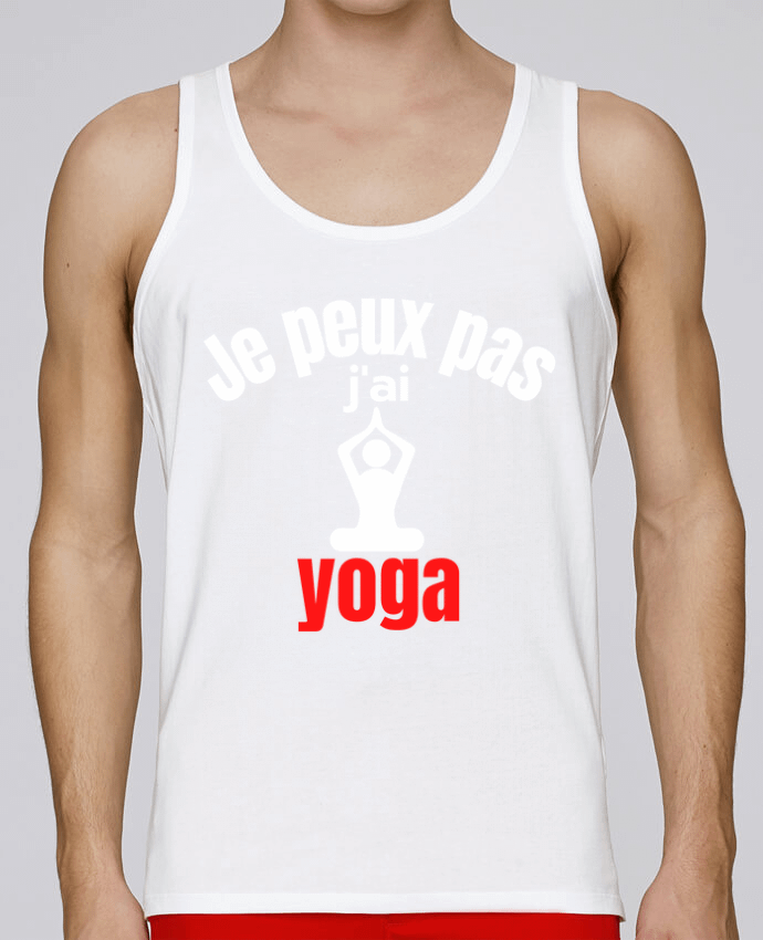 Débardeur homme Je peux pas,j'ai yoga par Anastasia 100% coton bio