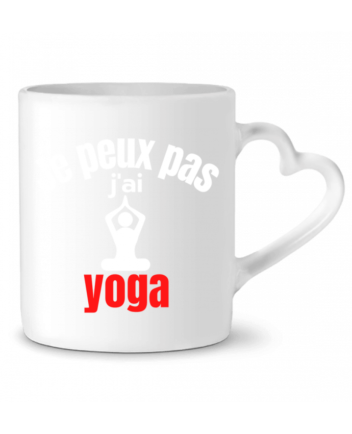 Mug coeur Je peux pas,j'ai yoga par Anastasia