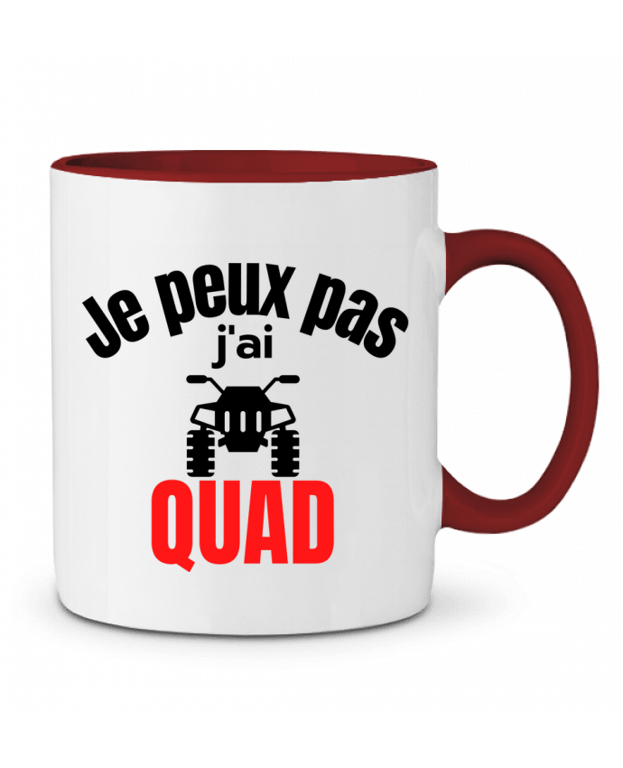 Mug bicolore Je peux pas,j'ai Quad Anastasia