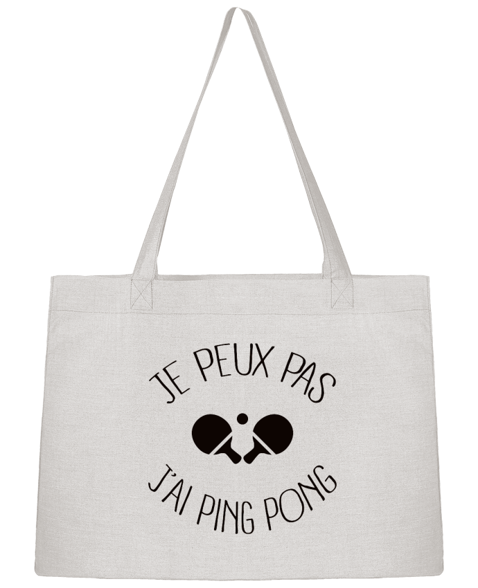Shopping tote bag Stanley Stella je peux pas j'ai Ping Pong by Freeyourshirt.com