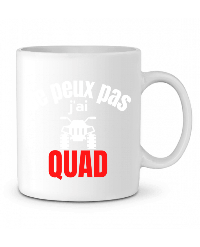 Ceramic Mug Je peux pas,j'ai quad by Anastasia