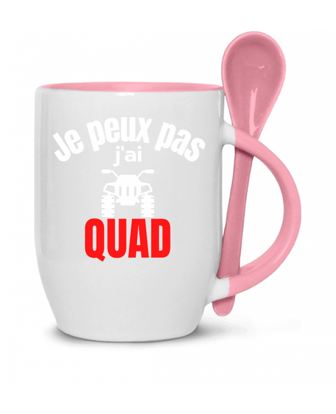 Taza con Cuchara Je peux pas,j'ai quad por Anastasia