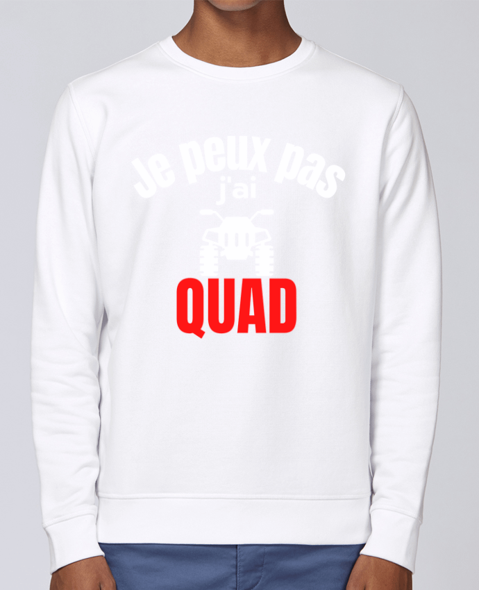 Unisex Sweatshirt Crewneck Medium Fit Rise Je peux pas,j'ai quad by Anastasia