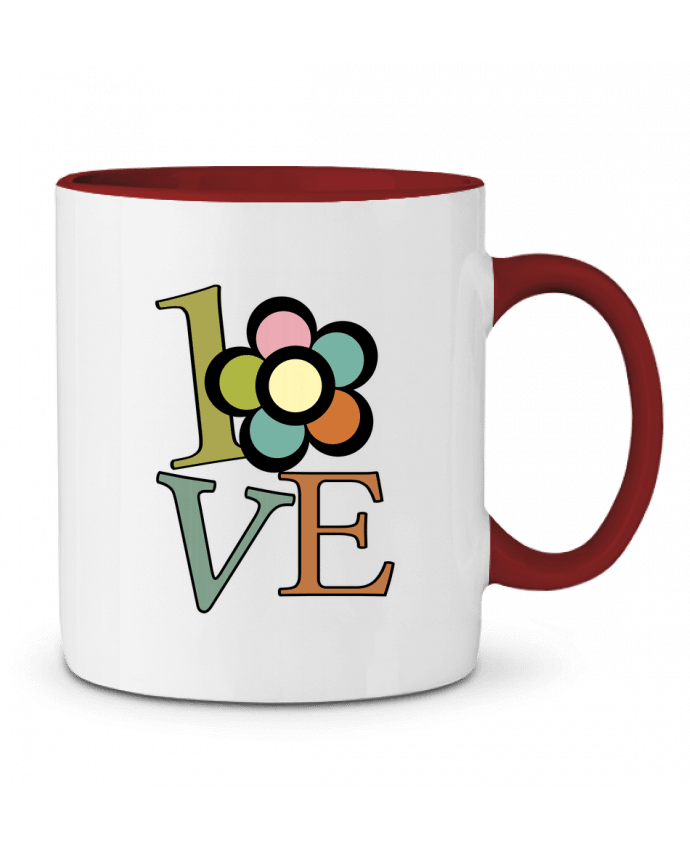 Mug bicolore Love vintage Ladies