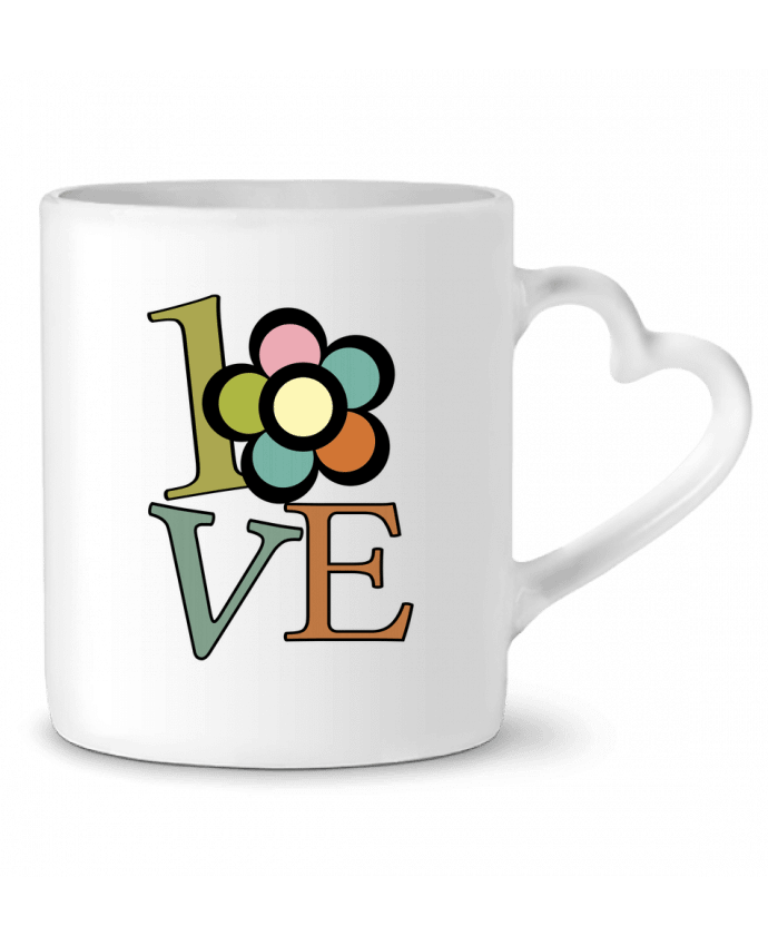 Mug coeur Love vintage par Ladies