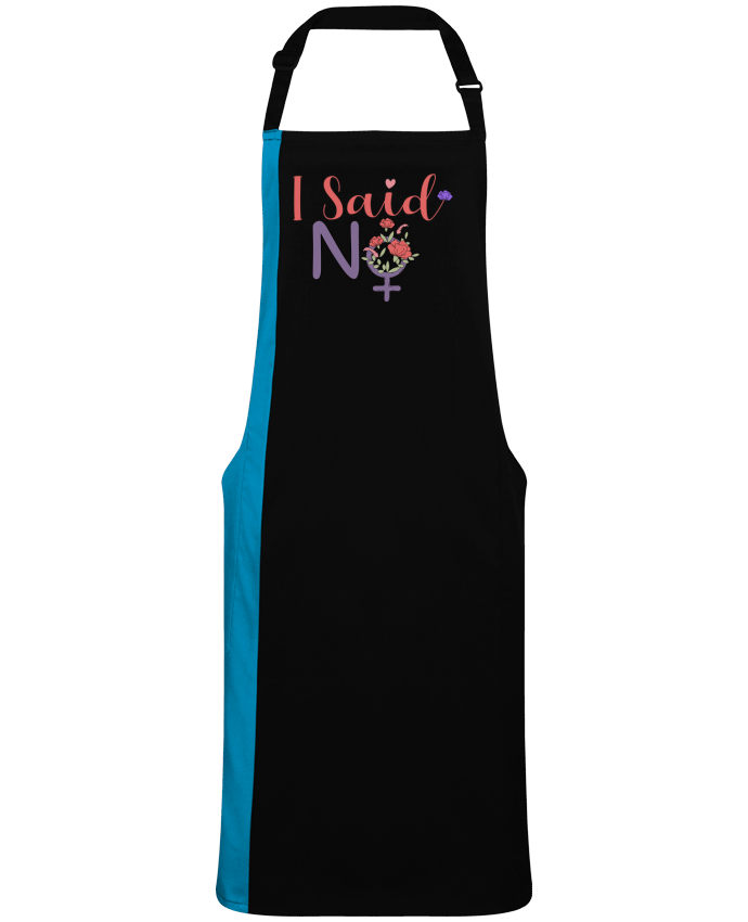 Tablier bicolore I said NO par  Ladies