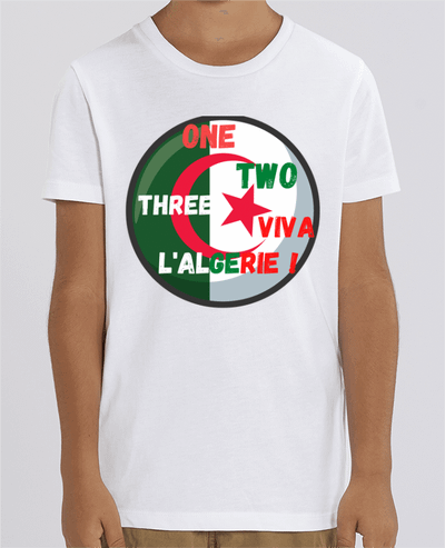 T-shirt Enfant one,two,three,viva l’Algérie Par Anastasia