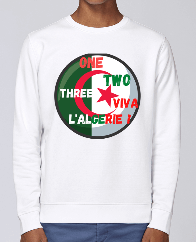 Sweatshirt one,two,three,viva l’Algérie par Anastasia